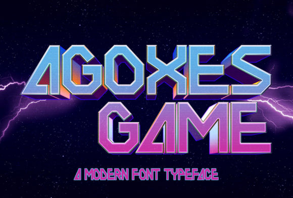 Agoxes Game: A Bold Display Font for Digital Creatives