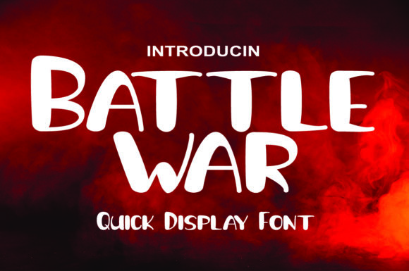 Battle War: A Bold Display Font for Dynamic Web Design