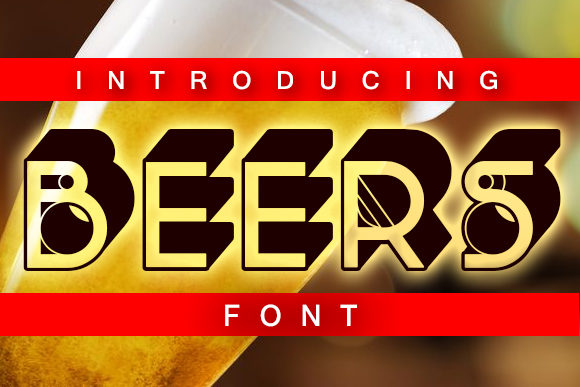 Beers: A Bold 3D Display Font for Eye-Catching Web Design