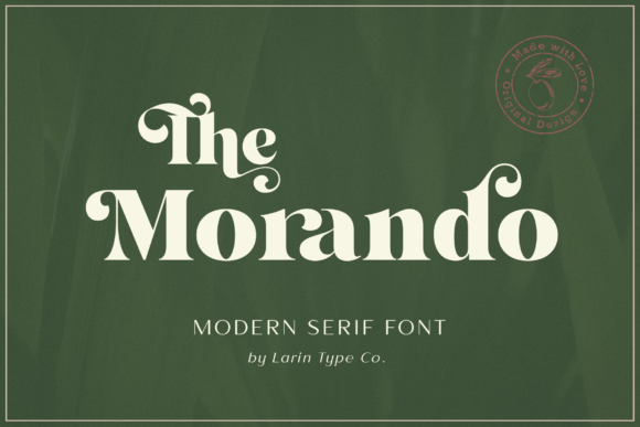 Bring Elegance to Your Handmade Creations with The Morando Font