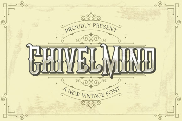Chivel Mind: A Vintage Display Font for Modern Web Design