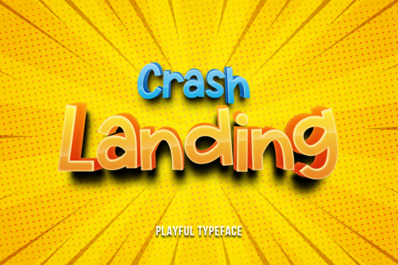 Crash Landing: A Bold Display Font for Modern Web Design