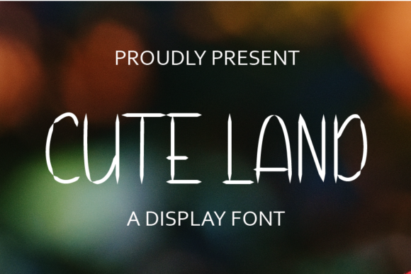 Cute Land: A Display Font for Creative Campaigns