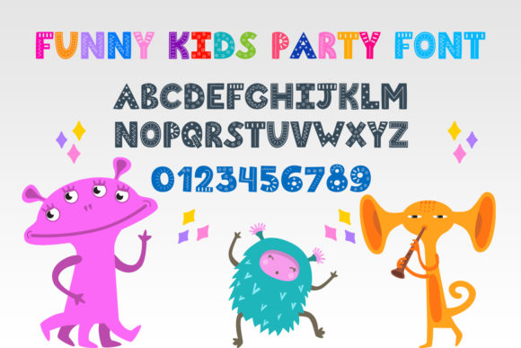 Discover Funny Kids Party: A Playful Font for Editorial Charm