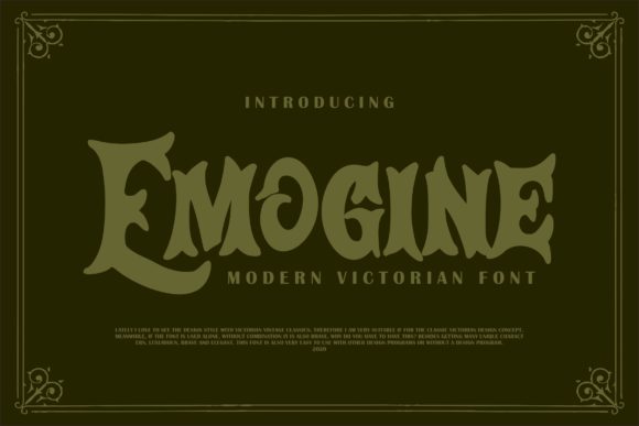 Emogine: A Bold Display Font for Eye-Catching Visuals