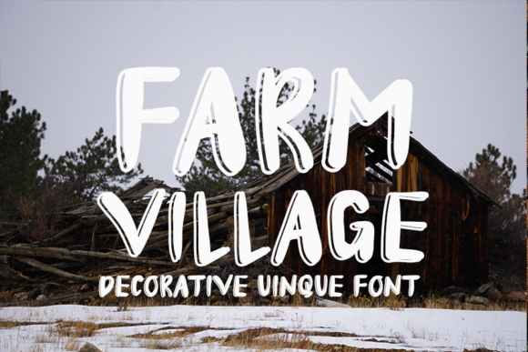 Enhance Your Campaign with Farm Village, the Versatile Display Font