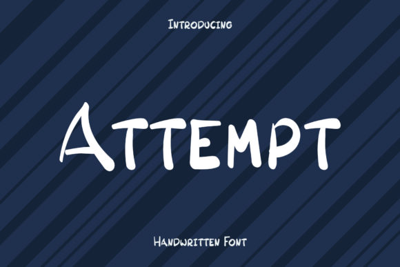 Exploring Attempt: A Bold Display Typeface