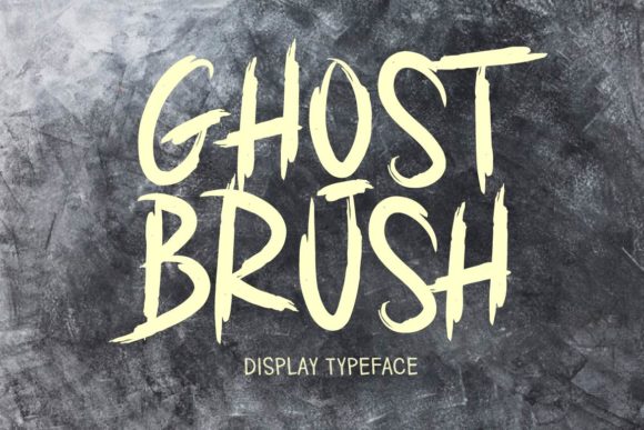 Ghost Brush: A Quirky Display Font for Crafters