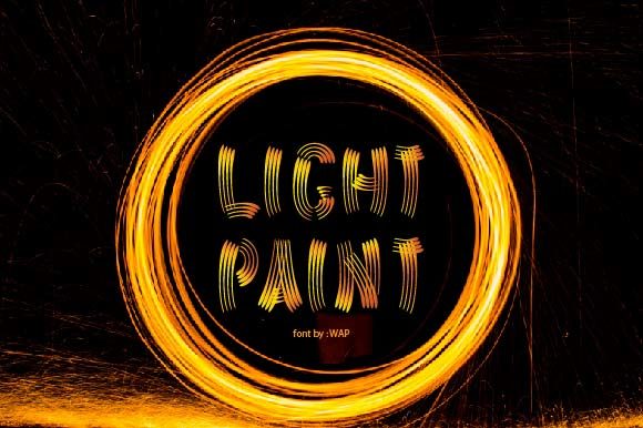 Light Paint: Elevate Your Brand with This Unique Display Font