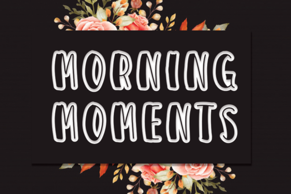 Morning Moments: A Joyful Display Font for Engaging Designs