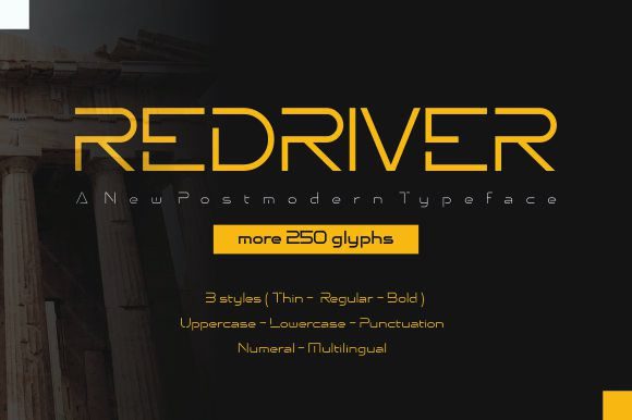 Redriver: A Display Font for Bold Editorial Design