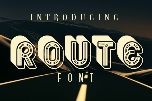 Route: A Bold and Authentic Display Typeface for Modern Design