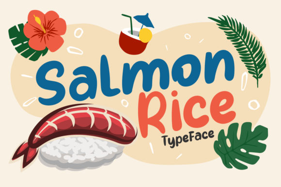 Salmon Rice: A Joyful Display Font for Eye-Catching Campaigns