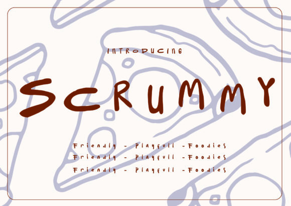 Scrummy: A Quirky and Charming Display Font for Crafters