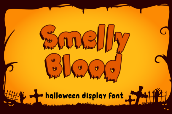 Smelly Blood: A Bold and Quirky Display Font for Web Design
