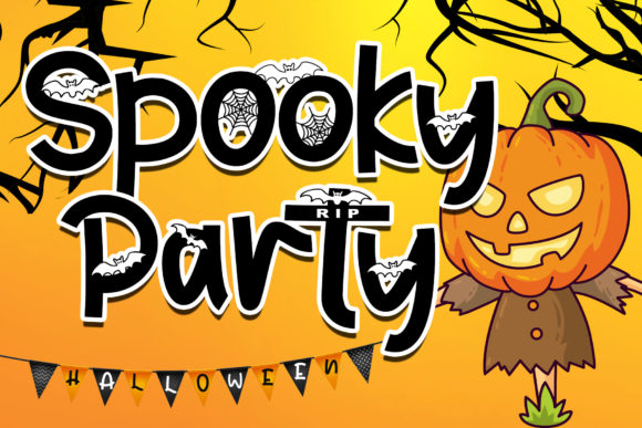 Spooky Party: A Quirky Display Font for Creative Branding