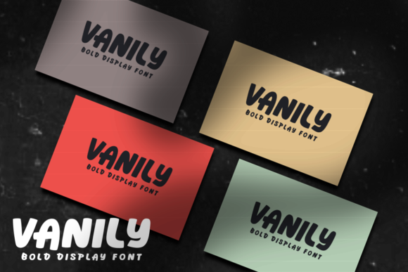 Vanily: A Bold and Neat Display Font for Your Brand