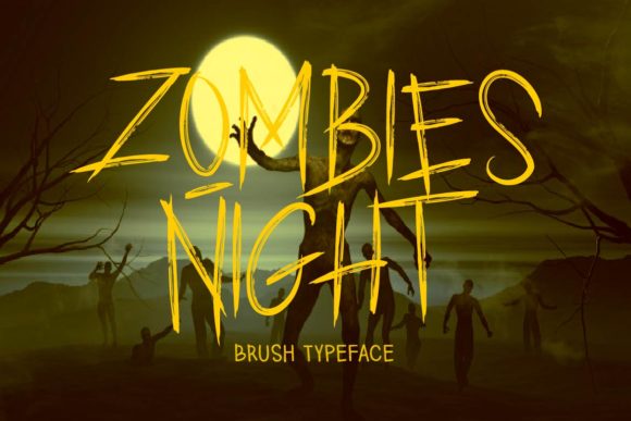 Zombies Night: A Bold Display Font for Eye-Catching Campaigns